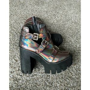 Bronze Holographic Boots
